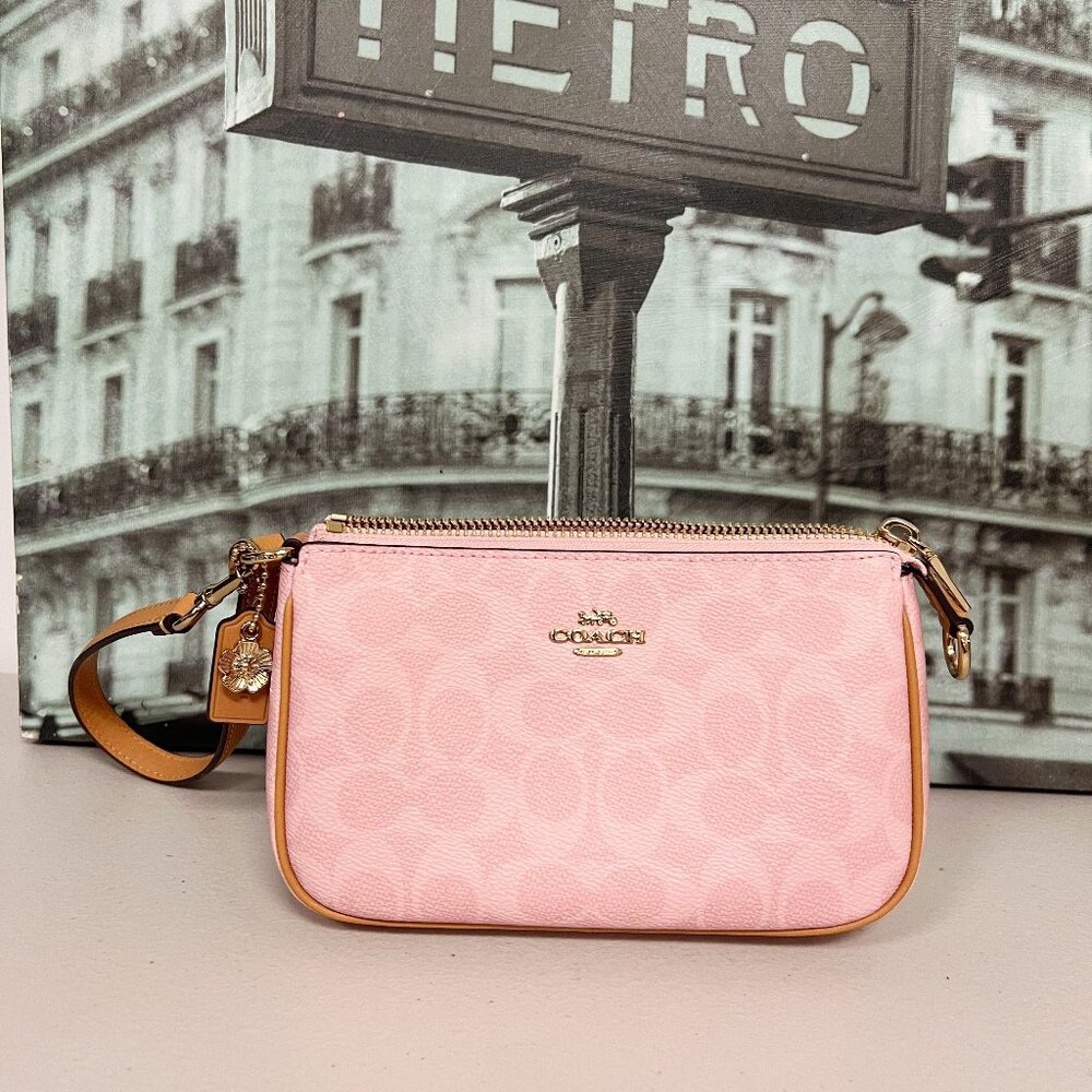 Coach CDW31 Nolita 19 In Signature Canvas With Charms IN Powder Pink Product Det